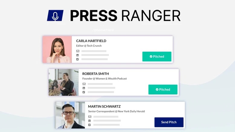 Press Ranger Review Dashboard and PR Outreach Interface